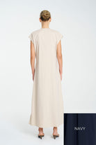 Mela Purdie - Mela Purdie Zip Slice Dress | Navy - Dress - Silvermaple Boutique 