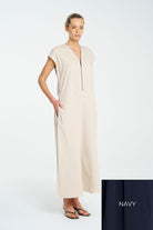 Mela Purdie - Mela Purdie Zip Slice Dress | Navy - Dress - Silvermaple Boutique 