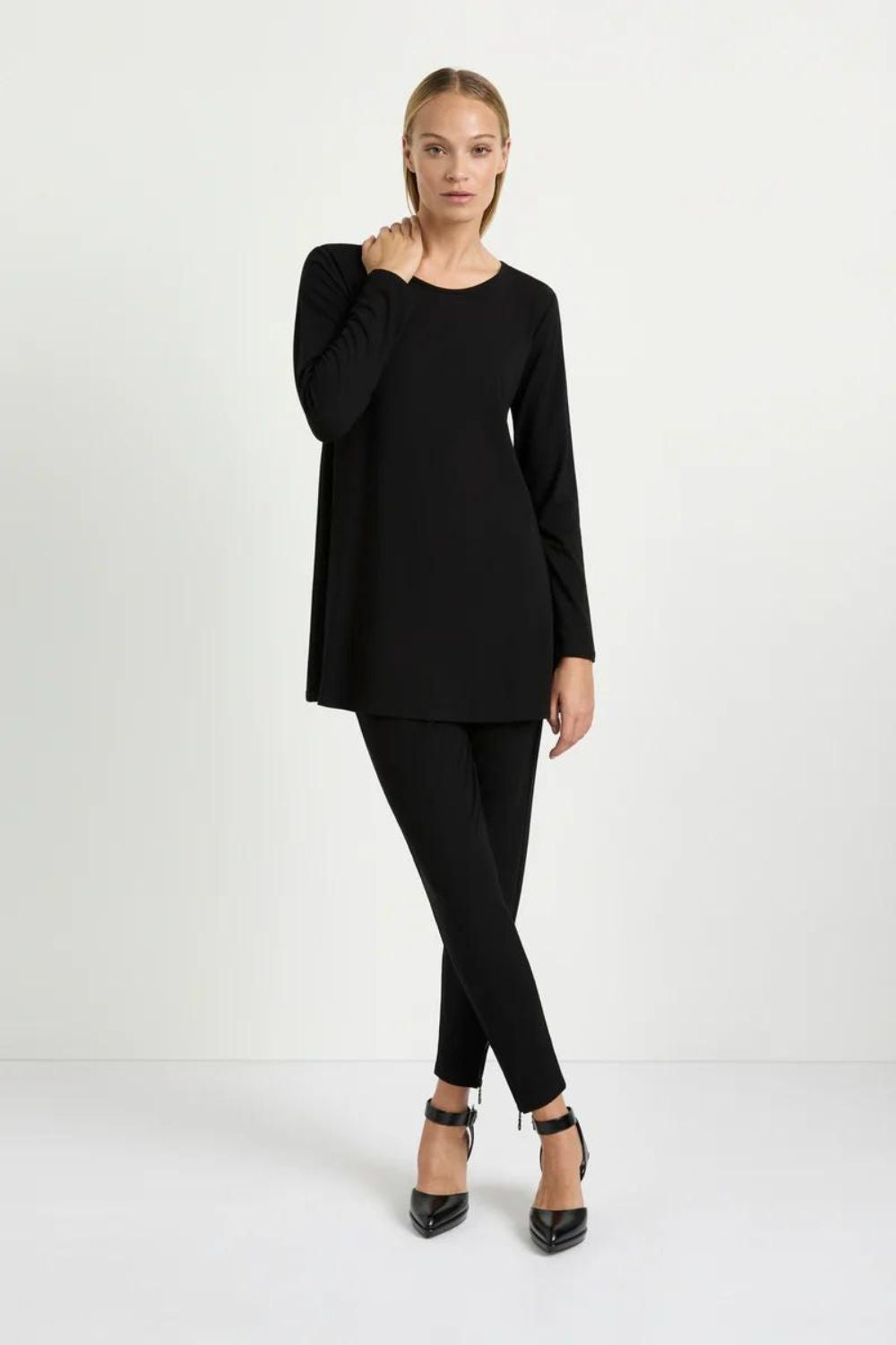 Mela Purdie - Zip Stiletto Pant | Black - Pants - Silvermaple Boutique 