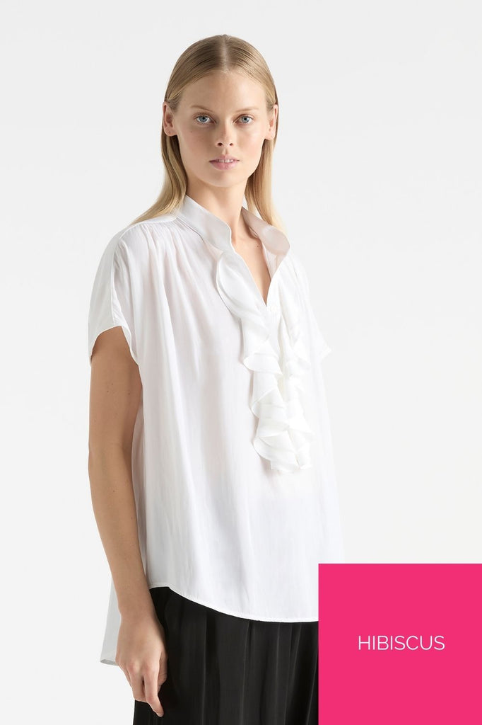 Mela Purdie Trellis Shirt | Hibiscus_Silvermaple Boutique