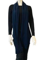 Silvermaple Collection - Amelie  Wrap Large | Navy - Scarves & Wraps - Silvermaple Boutique 