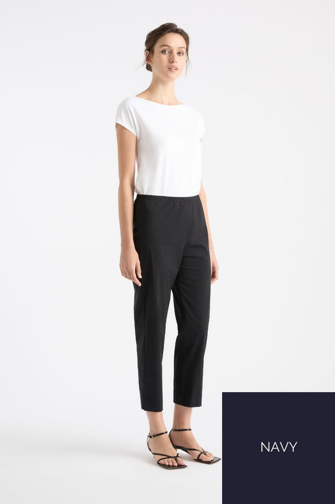 Mela Purdie Cropped Pant | French Navy_Silvermaple Boutique