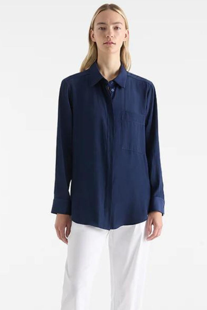 Mela Purdie  Single Pocket Shirt | Denim - Silvermaple Boutique