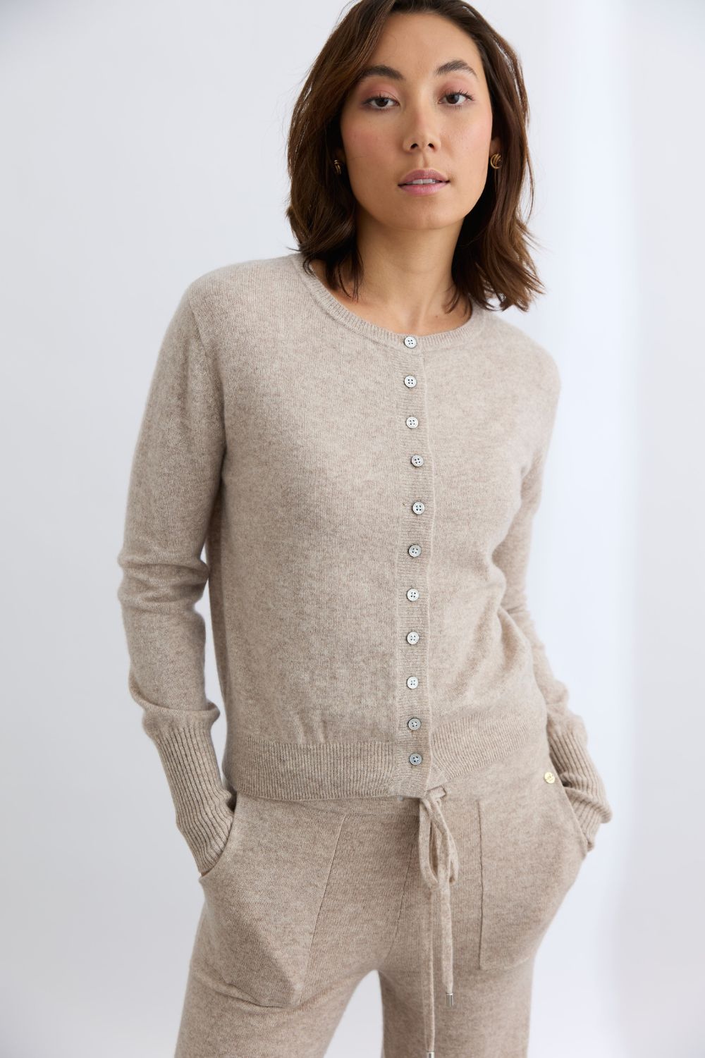 Mia Fratino - Essential Slim Cardi | Toast - Cardigan - Silvermaple Boutique 