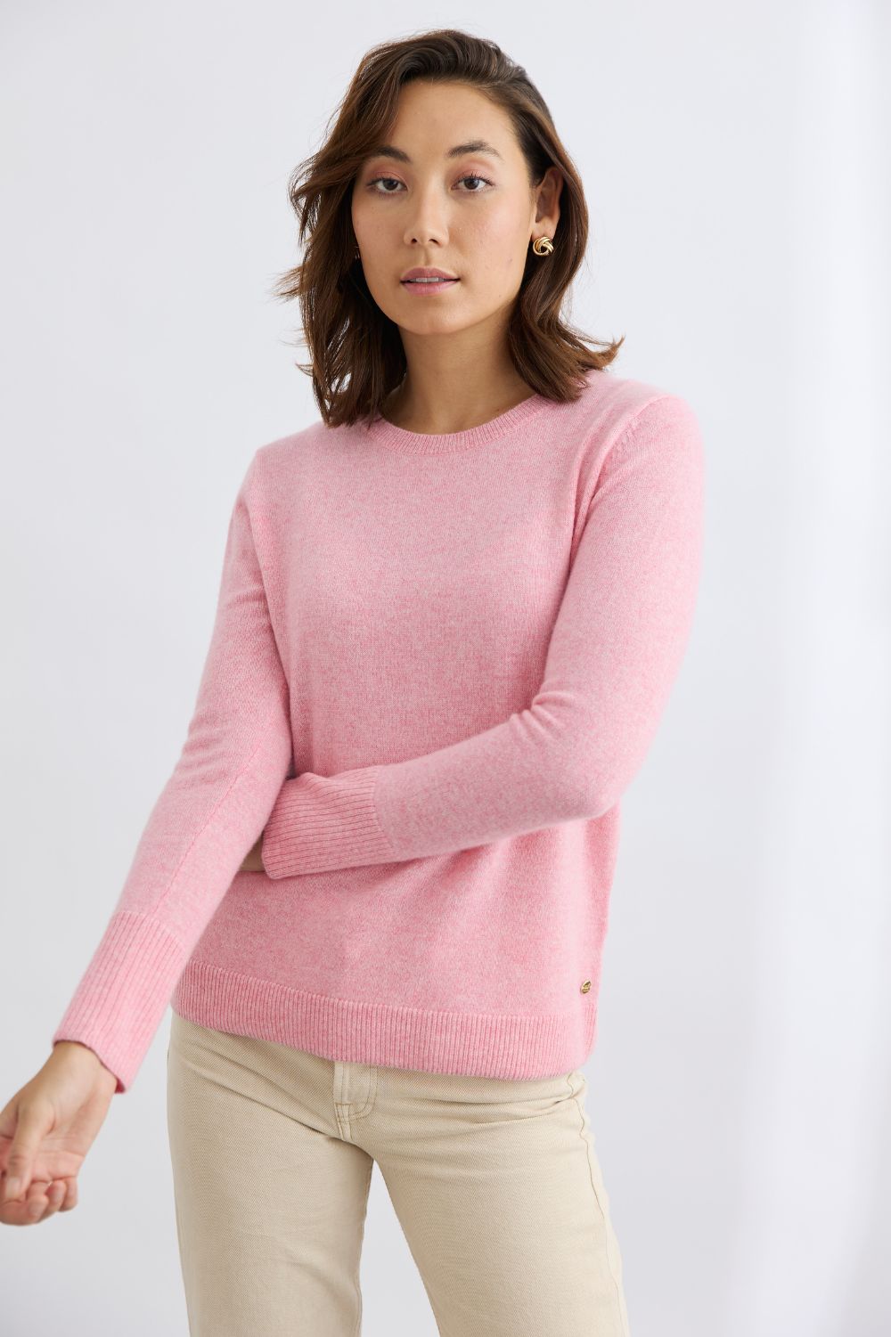 Mia Fratino - Essential Slim Crew | Petal - Jumper - Silvermaple Boutique 