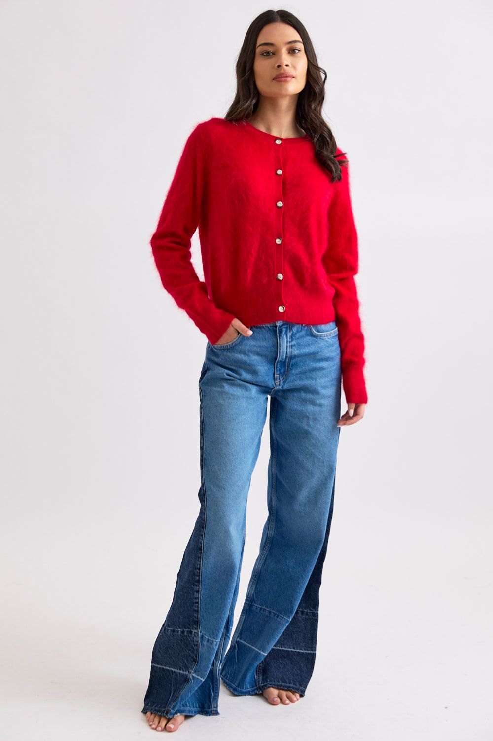 Mia Fratino - Mia Fratino Sierra Cardi | Scarlet - Cardigan - Silvermaple Boutique 