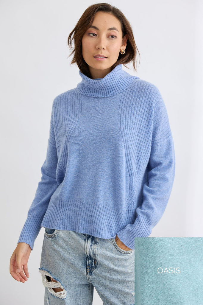 Mia Fratino Ribbed Roll Neck | Oasis_Silvermaple Boutique