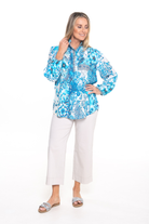 Silvermaple Collection - Mira Frill Shirt | Blue Casablanca - Shirt - Silvermaple Boutique 