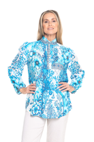 Silvermaple Collection - Mira Frill Shirt | Blue Casablanca - Shirt - Silvermaple Boutique 