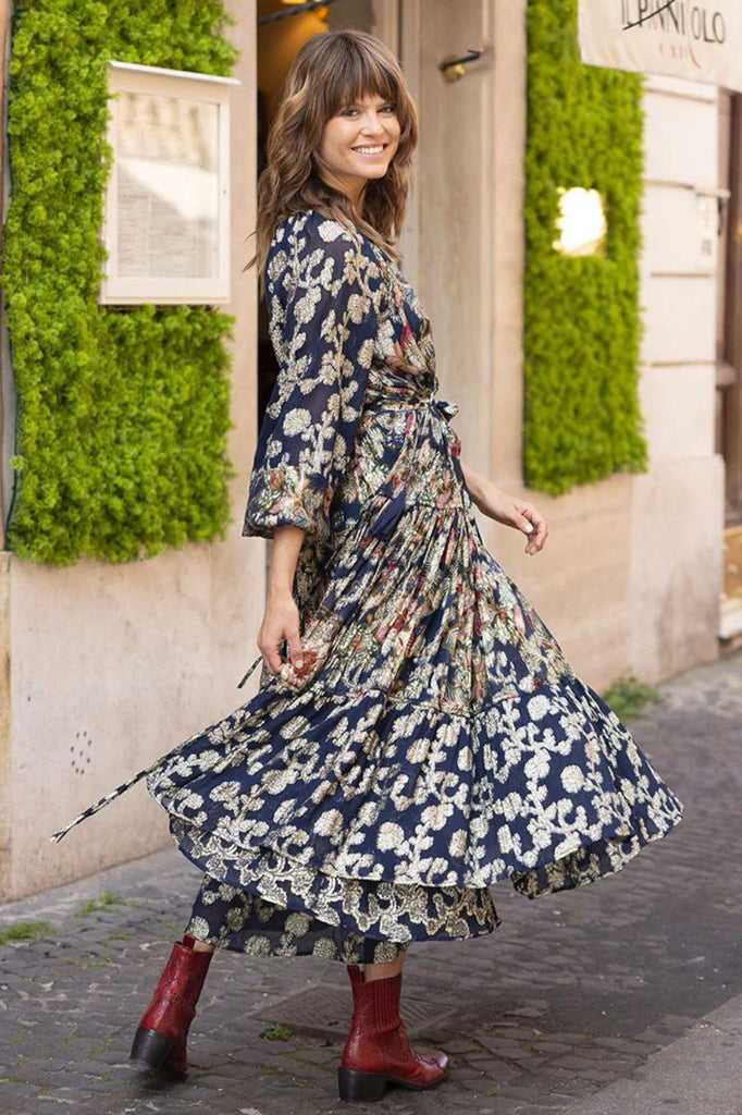 Miss June Camilla Dress | Navy_Silvermaple Boutique
