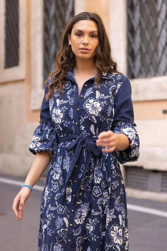 Miss June Giulia Dress | Navy_Silvermaple Boutique