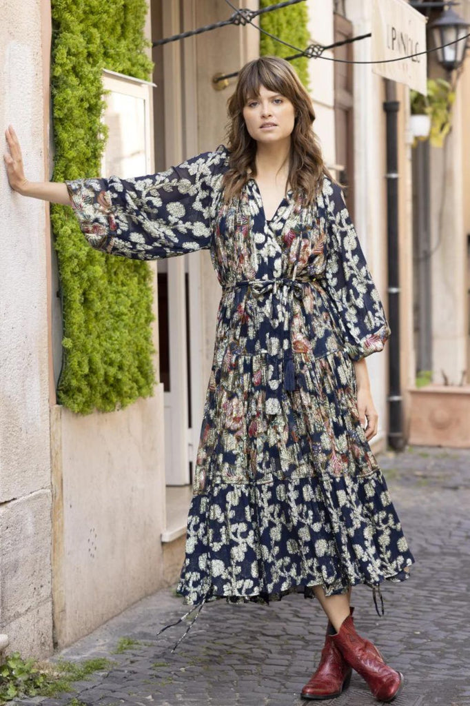 Miss June Camilla Dress | Navy_Silvermaple Boutique
