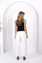 Monaco Jeans - Leo Barrel Jeans | White - Jeans - Silvermaple Boutique 