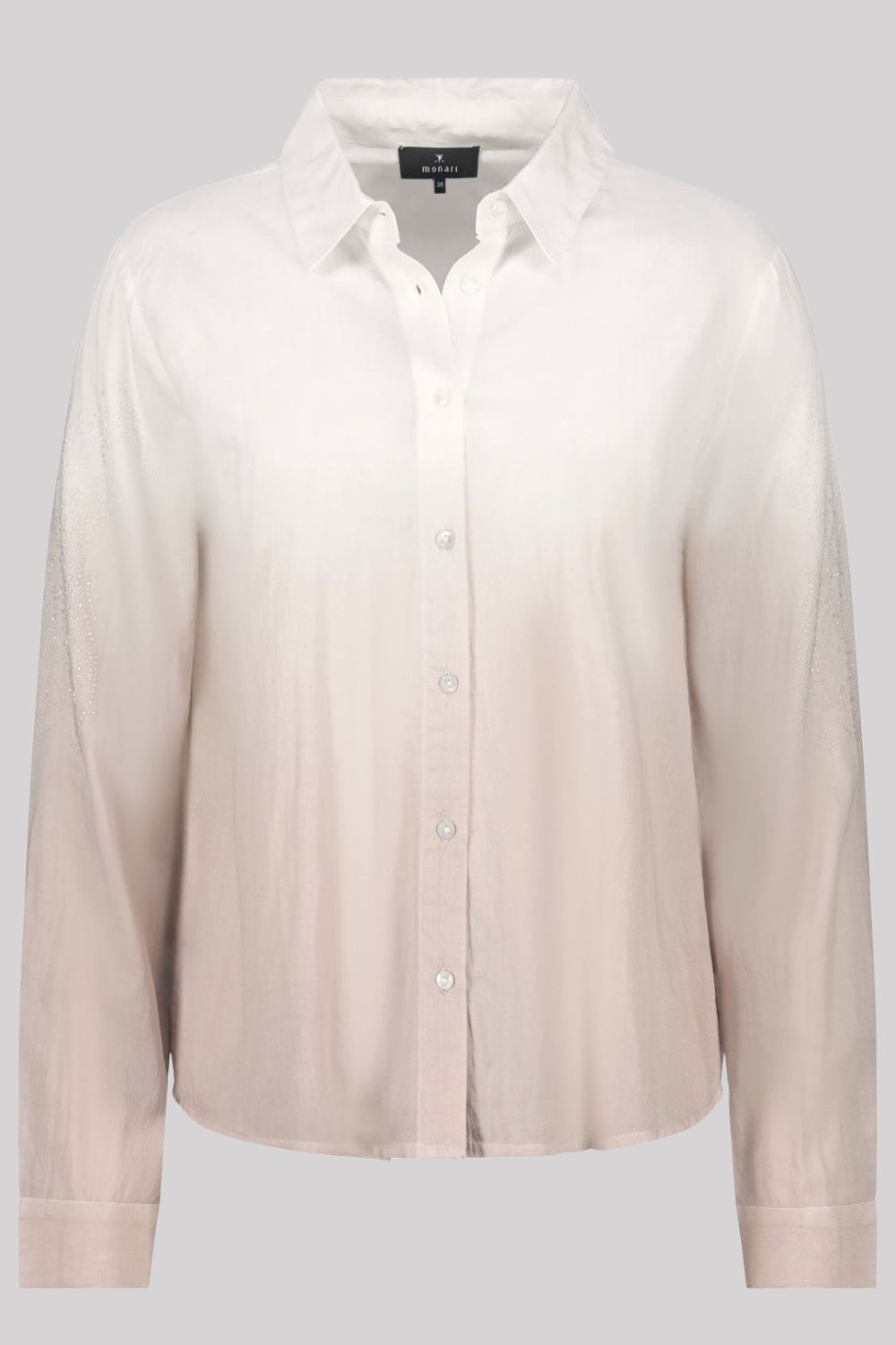 Monari - Batik Shirt with Embellishment | Warm Sand - Shirt - Silvermaple Boutique 