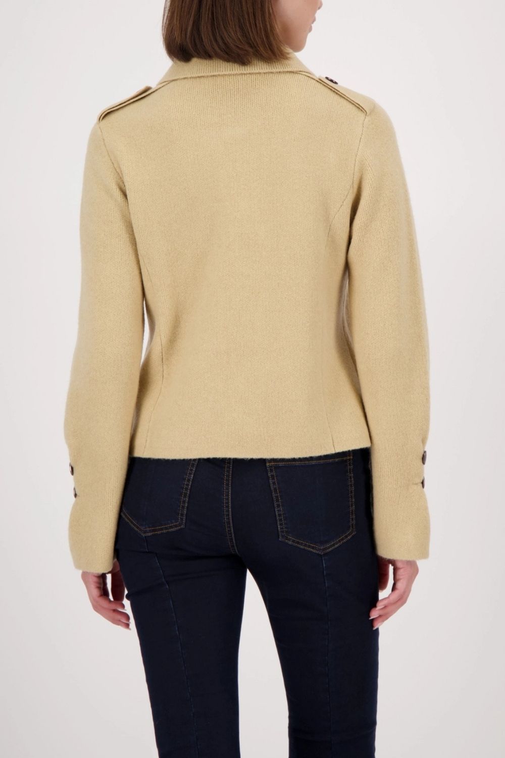 Monari - Monari Cardigan With Ruffles | Cinnamon - Cardigan - Silvermaple Boutique 