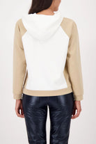 Monari - Monari Colourblock Hooded Sweater | Off White - Jumper - Silvermaple Boutique 