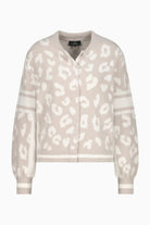 Monari - Monari Fluffy Leopard Jacket | Off White - Cardigan - Silvermaple Boutique 