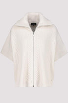 Monari - Monari Knitted Cabel Cape | Oat Milk - Jumper - Silvermaple Boutique 