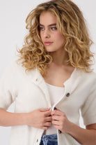 Monari - Plush Cardigan | Cream - Cardigan - Silvermaple Boutique 