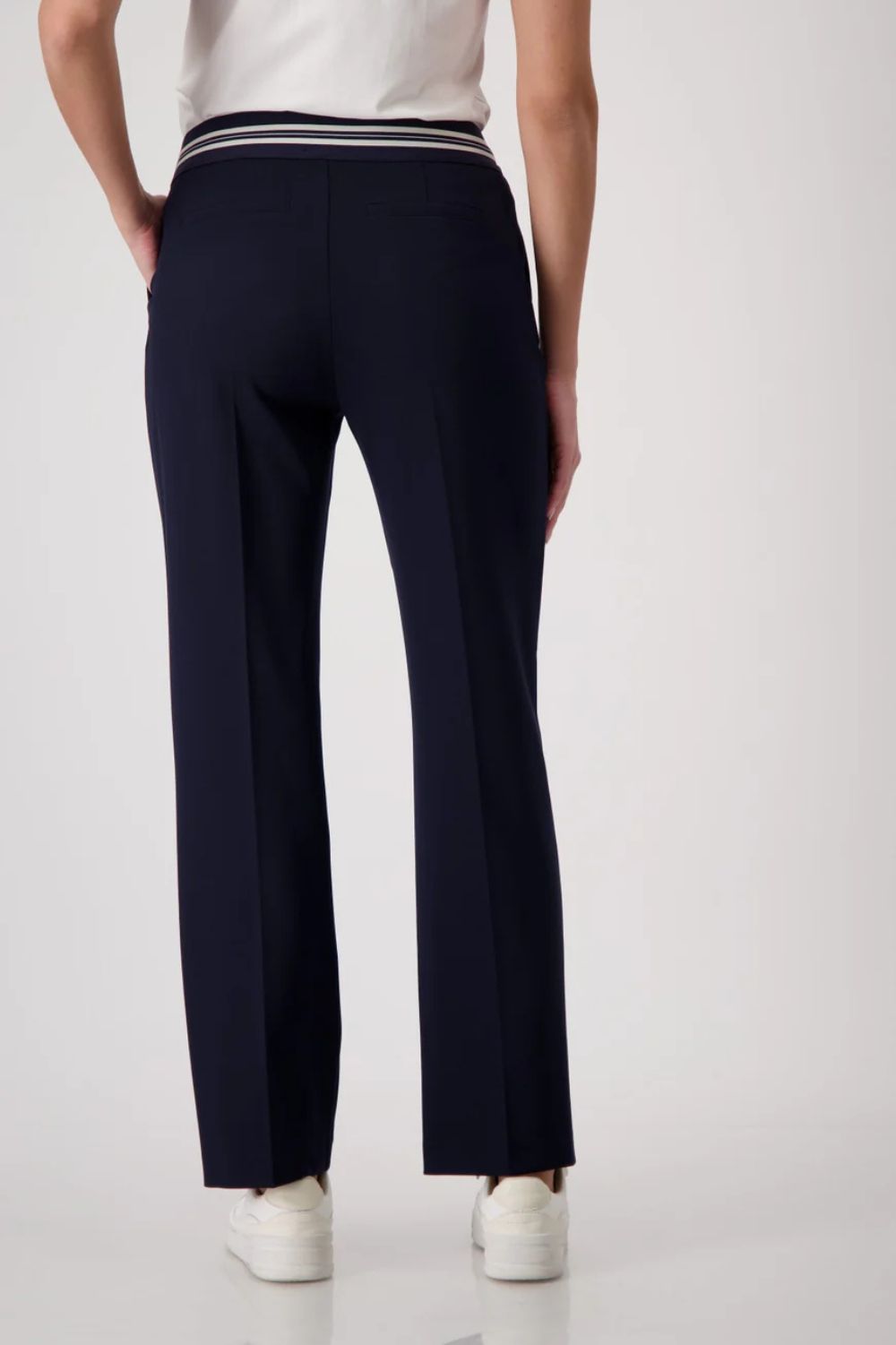Monari - Straight Leg Trousers | Deep Ocean - Pants - Silvermaple Boutique 