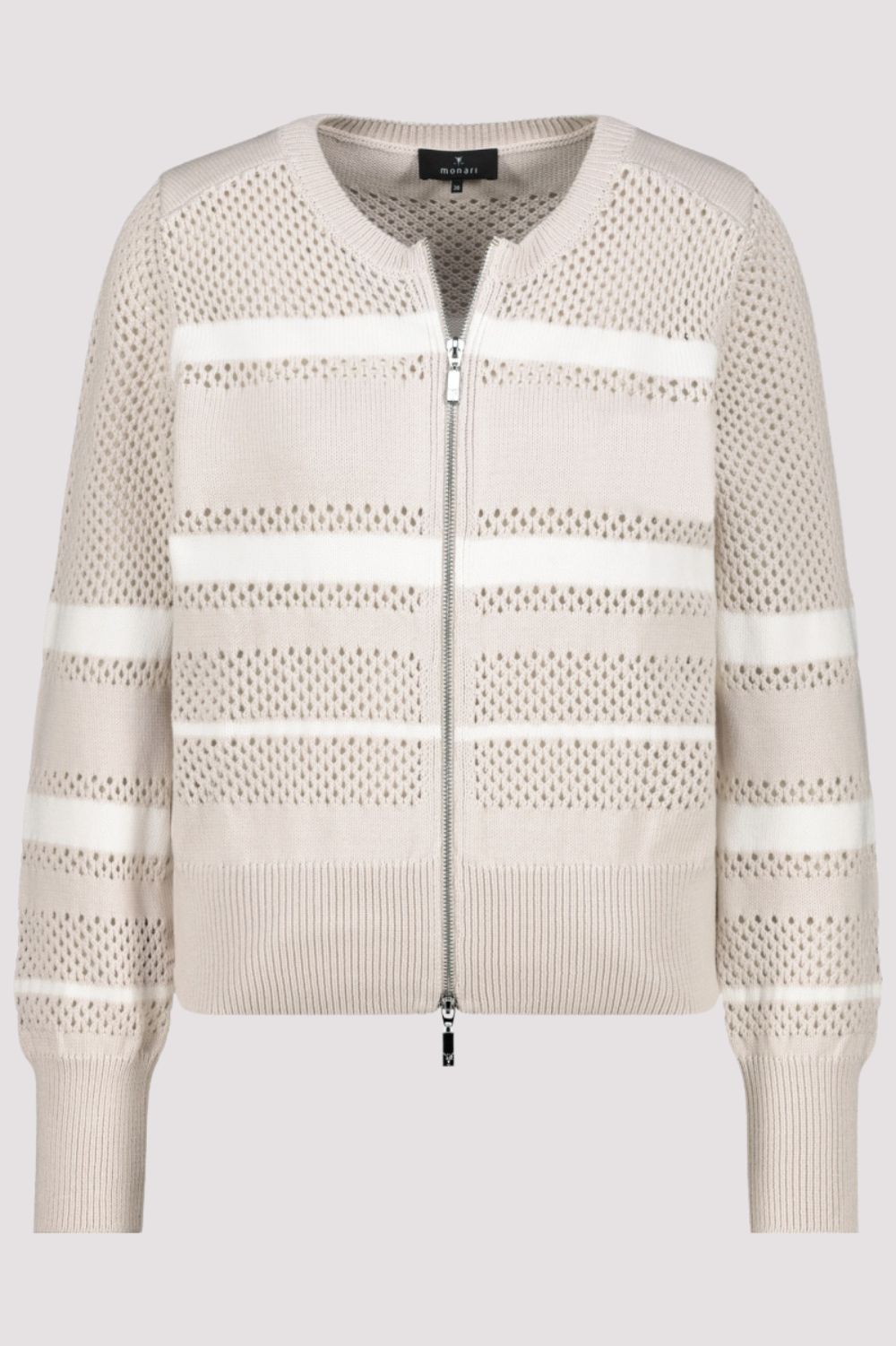 Monari - Striped Jacket | Warm Sand - Jacket - Silvermaple Boutique 