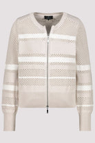 Monari - Striped Jacket | Warm Sand - Jacket - Silvermaple Boutique 