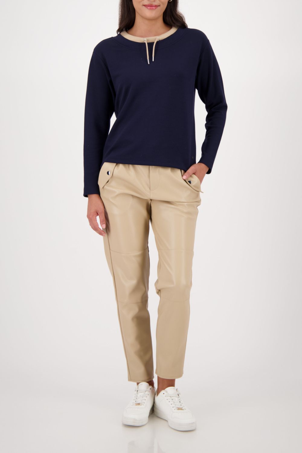 Monari - Monari Sweatshirt With Decorative Detail | Night Sky - Jumper - Silvermaple Boutique 