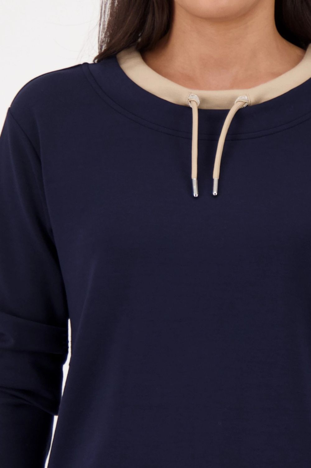 Monari - Monari Sweatshirt With Decorative Detail | Night Sky - Jumper - Silvermaple Boutique 