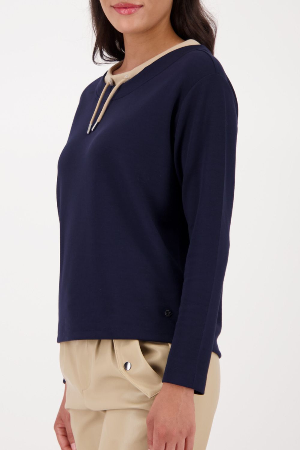 Monari - Monari Sweatshirt With Decorative Detail | Night Sky - Jumper - Silvermaple Boutique 