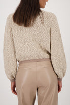 Monari - Monari Tweed Knit Jacket | Truffle - Jacket - Silvermaple Boutique 