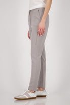 Monari - Monari Zip Joggers | Greige - Pants - Silvermaple Boutique 