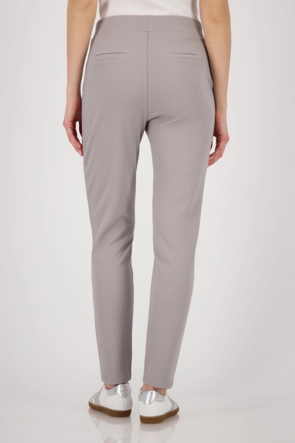 Monari - Monari Zip Joggers | Greige - Pants - Silvermaple Boutique 