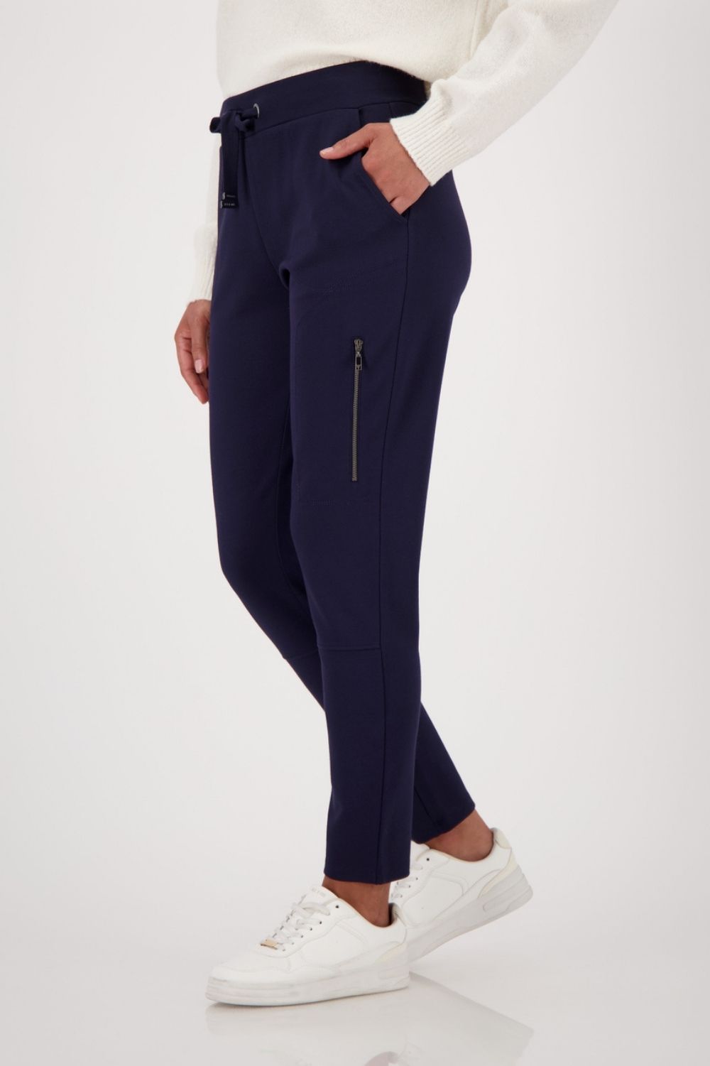 Monari - Monari Zip Joggers | Night Sky - Pants - Silvermaple Boutique 