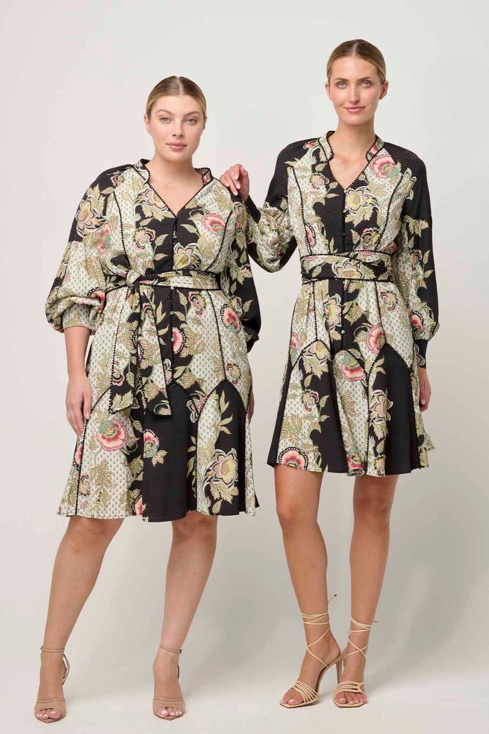 Once Was - Emersyn Dobby Lace Panelled Dress | Mariposa Nero - Dress - Silvermaple Boutique 