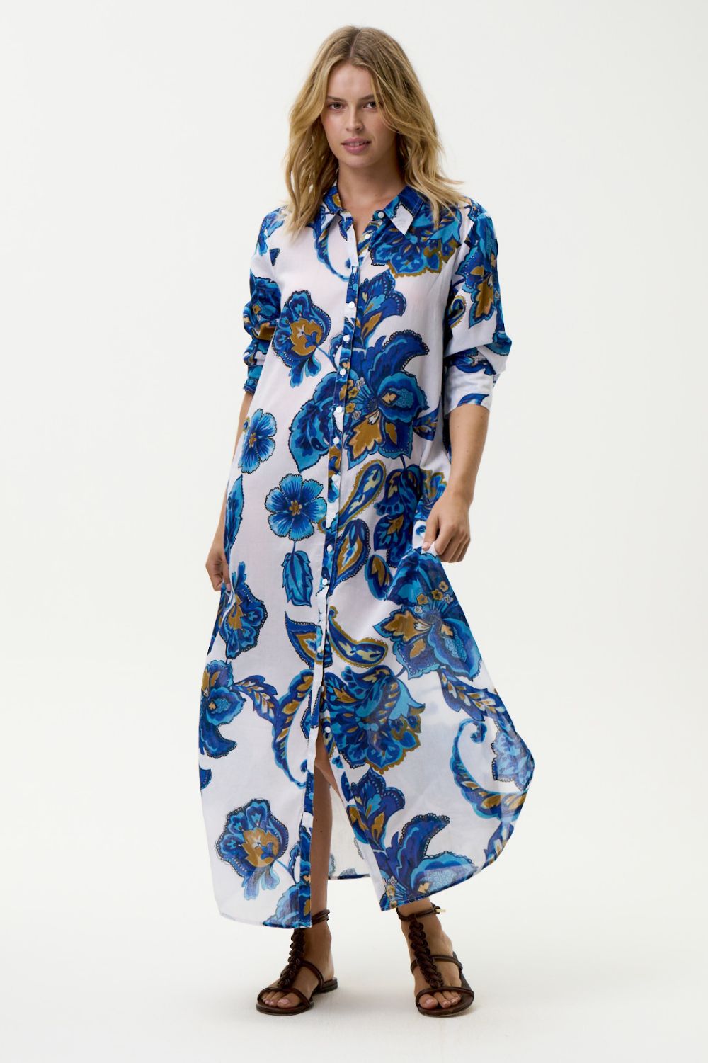 Oneseason - Oneseason Daisy Dress | Broome Blue Flower - Dress - Silvermaple Boutique 