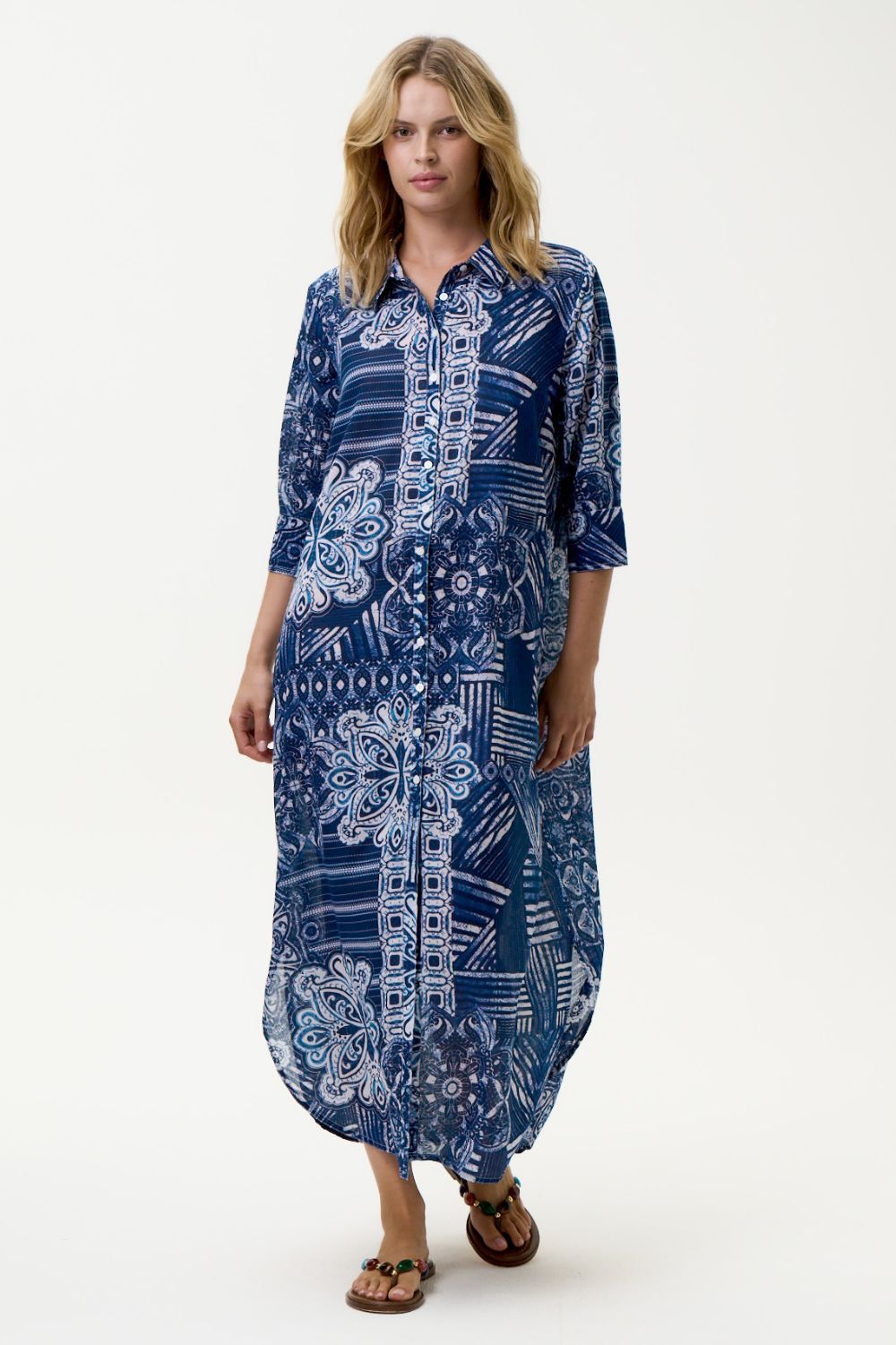 Oneseason - Oneseason Daisy Dress | Mandala Navy - Dress - Silvermaple Boutique 