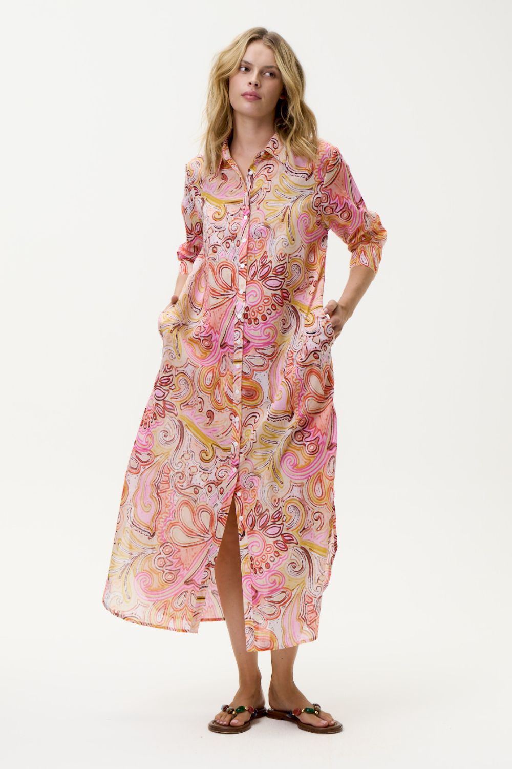 Oneseason - Oneseason Daisy Dress | Muscat Multi Swirl - Dress - Silvermaple Boutique 