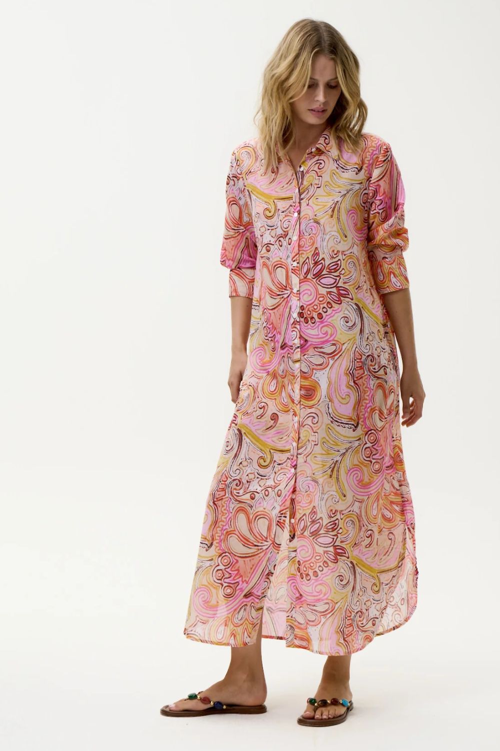 Oneseason - Oneseason Daisy Dress | Muscat Multi Swirl - Dress - Silvermaple Boutique 