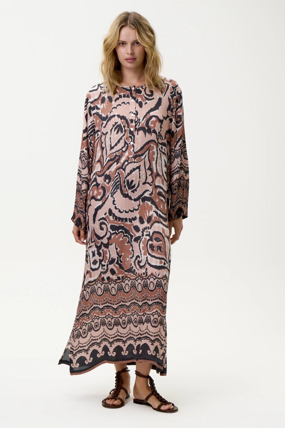Oneseason - Oneseason Llew Maxi Dress | Valencia Mocha - Dress - Silvermaple Boutique 
