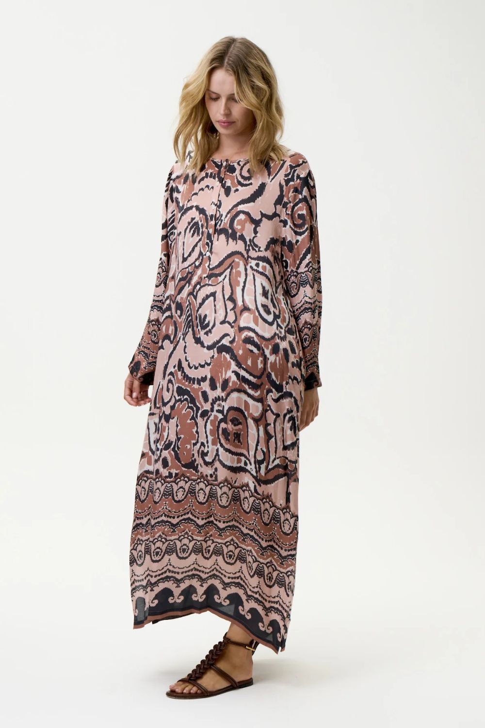 Oneseason - Oneseason Llew Maxi Dress | Valencia Mocha - Dress - Silvermaple Boutique 