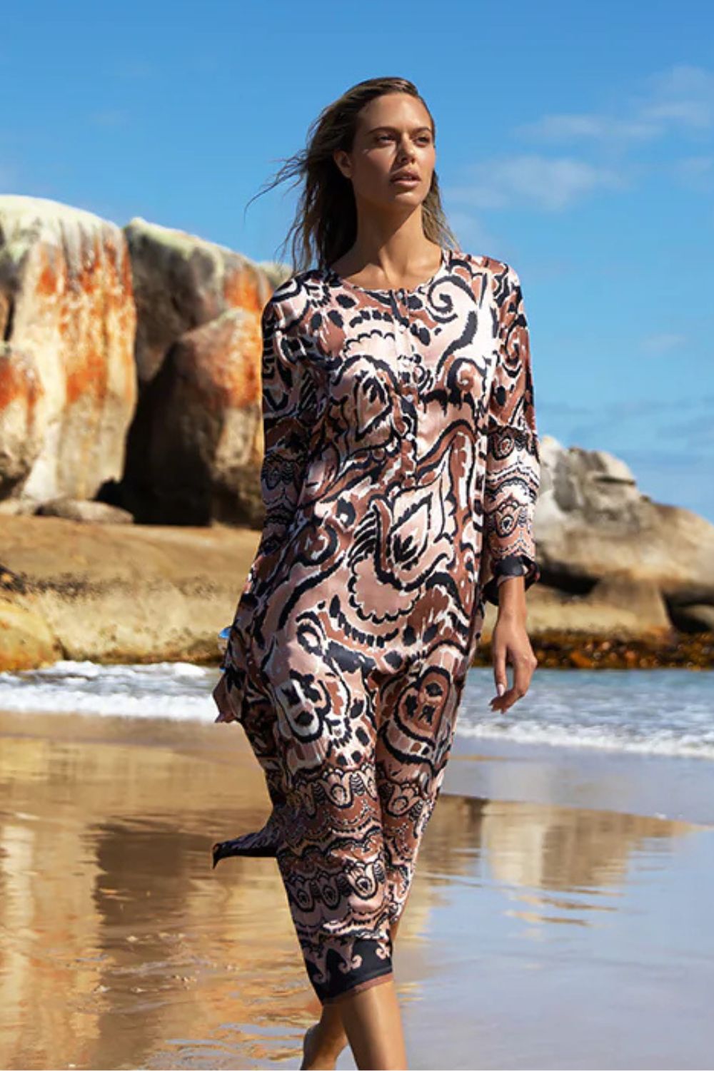 Oneseason - Oneseason Llew Maxi Dress | Valencia Mocha - Dress - Silvermaple Boutique 