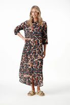 Oneseason - Oneseason Long Daisy Dress | Terra Leopard - Dress - Silvermaple Boutique 