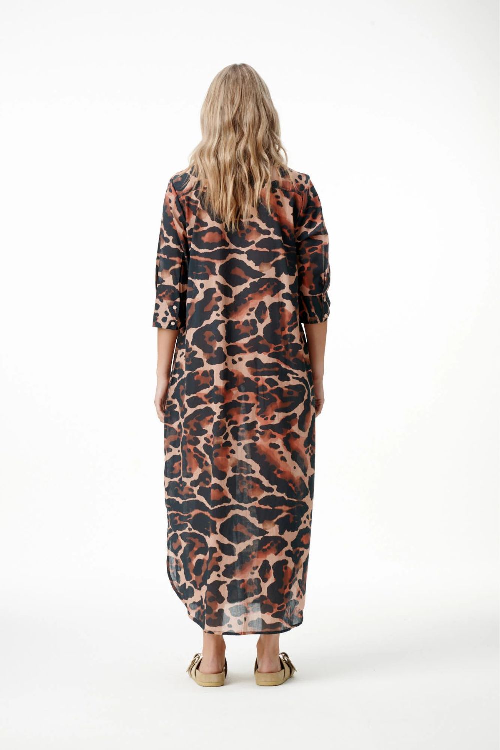 Oneseason - Oneseason Long Daisy Dress | Terra Leopard - Dress - Silvermaple Boutique 