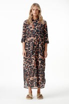 Oneseason - Oneseason Long Daisy Dress | Terra Leopard - Dress - Silvermaple Boutique 