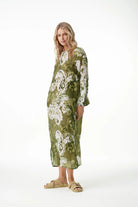 Oneseason - Oneseason Long Genie Dress | Khaki Swirl - Dress - Silvermaple Boutique 