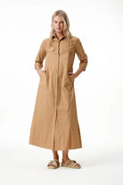 Oneseason - Oneseason Long Lily Dress | Camel - Dress - Silvermaple Boutique 