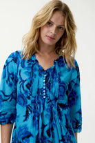 Oneseason - Oneseason Long Poppy Dress | Milos Blue - Dress - Silvermaple Boutique 