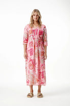 Oneseason - Oneseason Long Poppy Dress | Rose Paisley - Dress - Silvermaple Boutique 