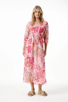 Oneseason - Oneseason Long Poppy Dress | Rose Paisley - Dress - Silvermaple Boutique 