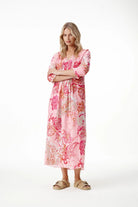 Oneseason - Oneseason Long Poppy Dress | Rose Paisley - Dress - Silvermaple Boutique 